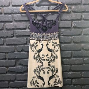 Free People Embellished Peacock Dress